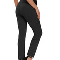 Dark_Melange_Gray_Maternity_Work_Pants_back_View