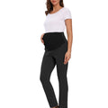 Dark_Melange_Gray_Maternity_Work_Pants_front