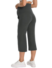 Load image into Gallery viewer, Melange Gray Maternity Pants - Back