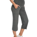 Melange_Gray_Maternity_Pants_side_View