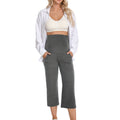 Melange_Gray_Maternity_Pants_comfort_fit
