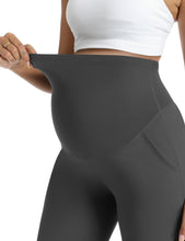 Load image into Gallery viewer, Dark Gray Maternity Pants - Detail 1