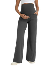 Load image into Gallery viewer, Dark Gray Maternity Pants - Front View