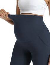 Load image into Gallery viewer, Navy Maternity Pants - Detail 1