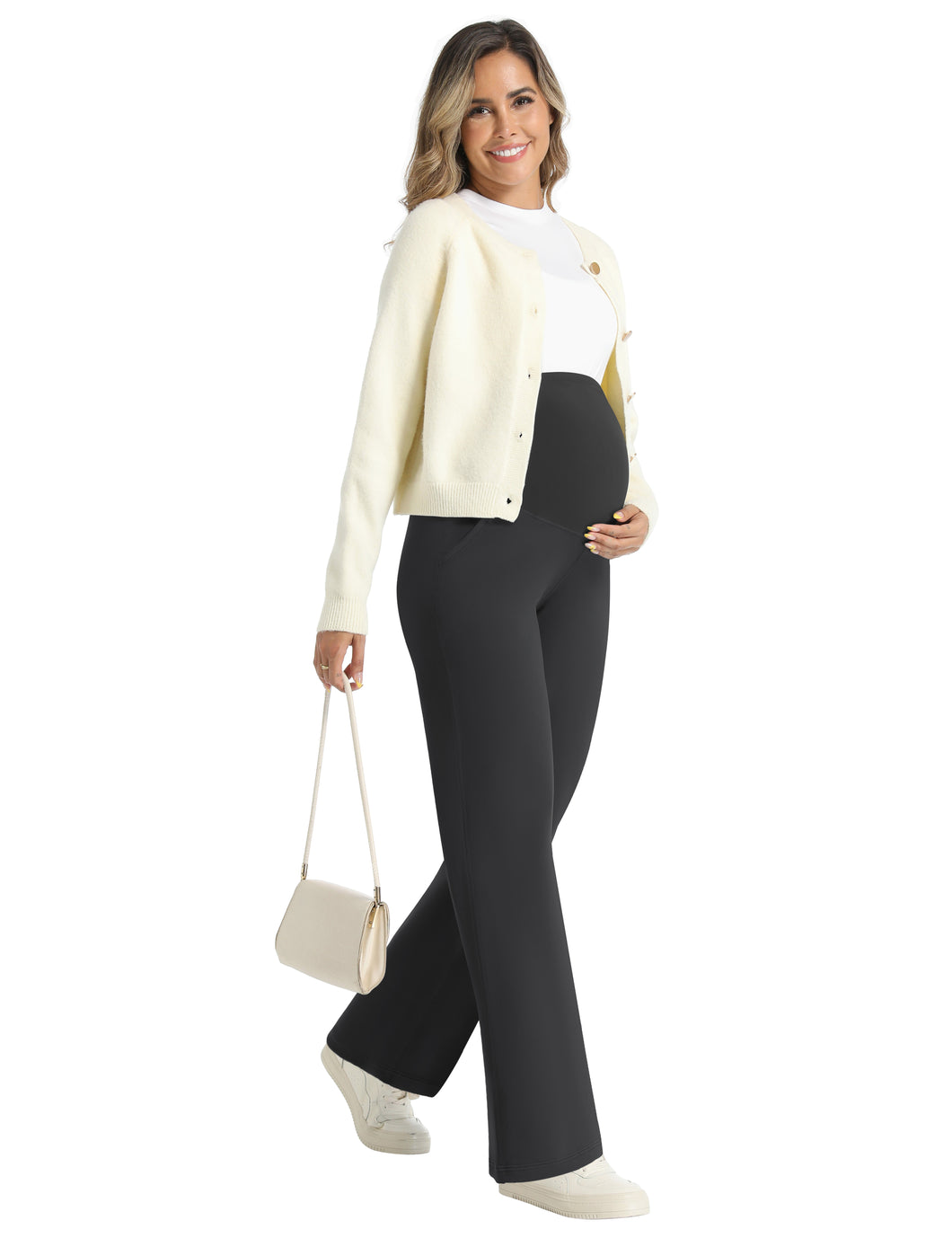 Black_Business_Casual_Wide_Leg_Maternity_Pants_Comfort_Fit