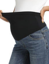 Load image into Gallery viewer, Stretchy Wide Leg Pocket Maternity Jeans  Pants