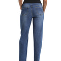Dark_Blue_Loose_Fit_Boyfriend_Maternity_Jeans_Back_View