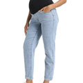 Light_blue_Loose_Fit_Boyfriend_Maternity_Jeans_Side View