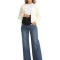 Vintage_Blue_Maternity_Jeans_Wide_leg_Front_View