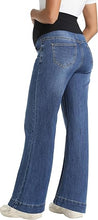 Load image into Gallery viewer, Stretchy Wide Leg Pocket Maternity Jeans  Pants