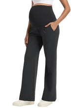 Load image into Gallery viewer, Black Maternity Pants - Side View