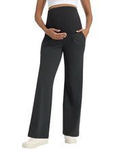 Load image into Gallery viewer, Black Maternity Pants - Front View