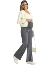 Load image into Gallery viewer, Dark Gray Maternity Pants - Comfort Fit