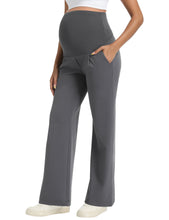 Load image into Gallery viewer, Dark Gray Maternity Pants - Side View