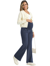 Load image into Gallery viewer, Navy Maternity Pants - Comfort Fit