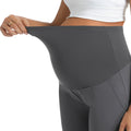 Dark_Gray_Maternity_Wide Leg Comfort_Fit_with_High_Waist