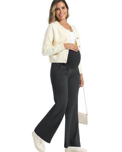 Foucome Wide Leg Maternity Pants for Work