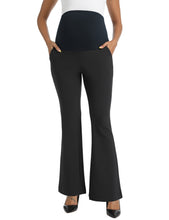 Load image into Gallery viewer, Black Maternity Pants - Front View