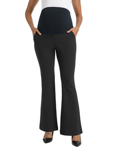 Black Maternity Pants - Front View