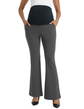 Load image into Gallery viewer, Gray Maternity Pants - Front View