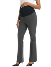 Load image into Gallery viewer, Gray Maternity Pants - Side View