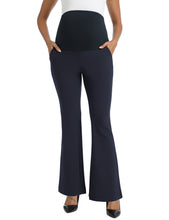 Load image into Gallery viewer, Navy Maternity Pants - Front View