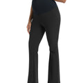 Black_Maternity_Flare_Leg_Pants_ with_pockets