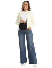 Load image into Gallery viewer, Stretchy Wide Leg Pocket Maternity Jeans  Pants