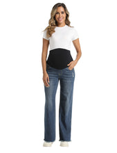 Load image into Gallery viewer, Vintage Blue Maternity Pants - Comfort Fit