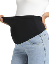 Load image into Gallery viewer, Stretchy Wide Leg Pocket Maternity Jeans  Pants