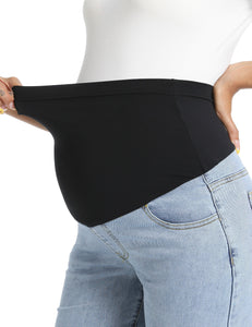 Stretchy Wide Leg Pocket Maternity Jeans  Pants