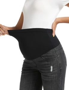 Wash Black Maternity Pants - Detail 1