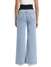 Load image into Gallery viewer, Stretchy Wide Leg Pocket Maternity Jeans  Pants
