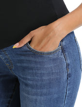 Load image into Gallery viewer, Stretchy Wide Leg Pocket Maternity Jeans  Pants