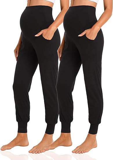 2-Pcs | Women's Maternity Pants| Jogger  Sweatpants