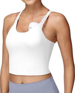 Breastfeeding Nursing Tank Tops  with Built in Bra