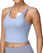Load image into Gallery viewer, Breastfeeding Nursing Tank Tops  with Built in Bra