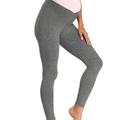Melange_Gray_Maternity_Leggings_under_belly
