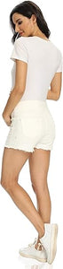 Maternity Ripped Distressed Denim Shorts