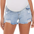 Light_Blue_Shape_Low_Rise Waistband_ripped_denim_short