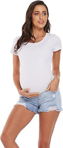 Maternity Ripped Distressed Denim Shorts