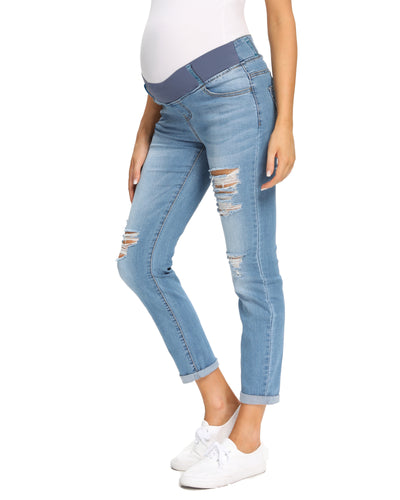 Light_Blue_Maternity_Jeans_Pant_side_view