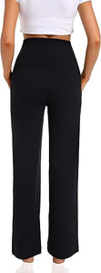 Wide Leg Pockets Cozy Maternity Pants