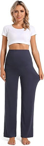 Wide Leg Pockets Cozy Maternity Pants