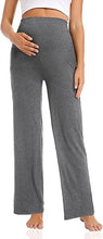 Load image into Gallery viewer, Wide Leg Pockets Cozy Maternity Pants