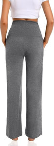 Wide Leg Pockets Cozy Maternity Pants