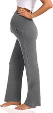 Load image into Gallery viewer, Wide Leg Pockets Cozy Maternity Pants