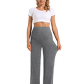 Black_Melange_Gray_Wide_leg_Pants_Front_View2
