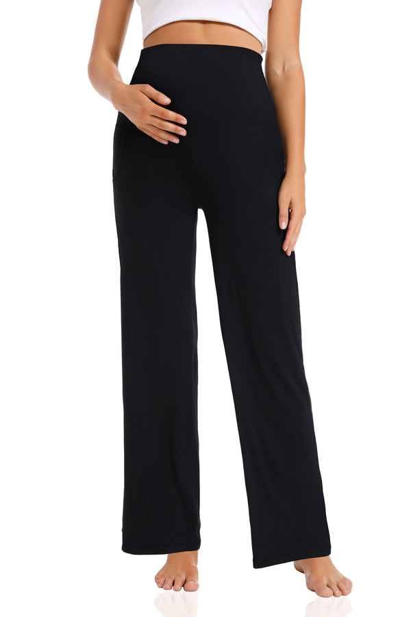 Black_Wide _leg_Pants_front_view