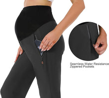 Load image into Gallery viewer, Quick Dry Zipper Pockets Scrub Maternity Joggers Pants